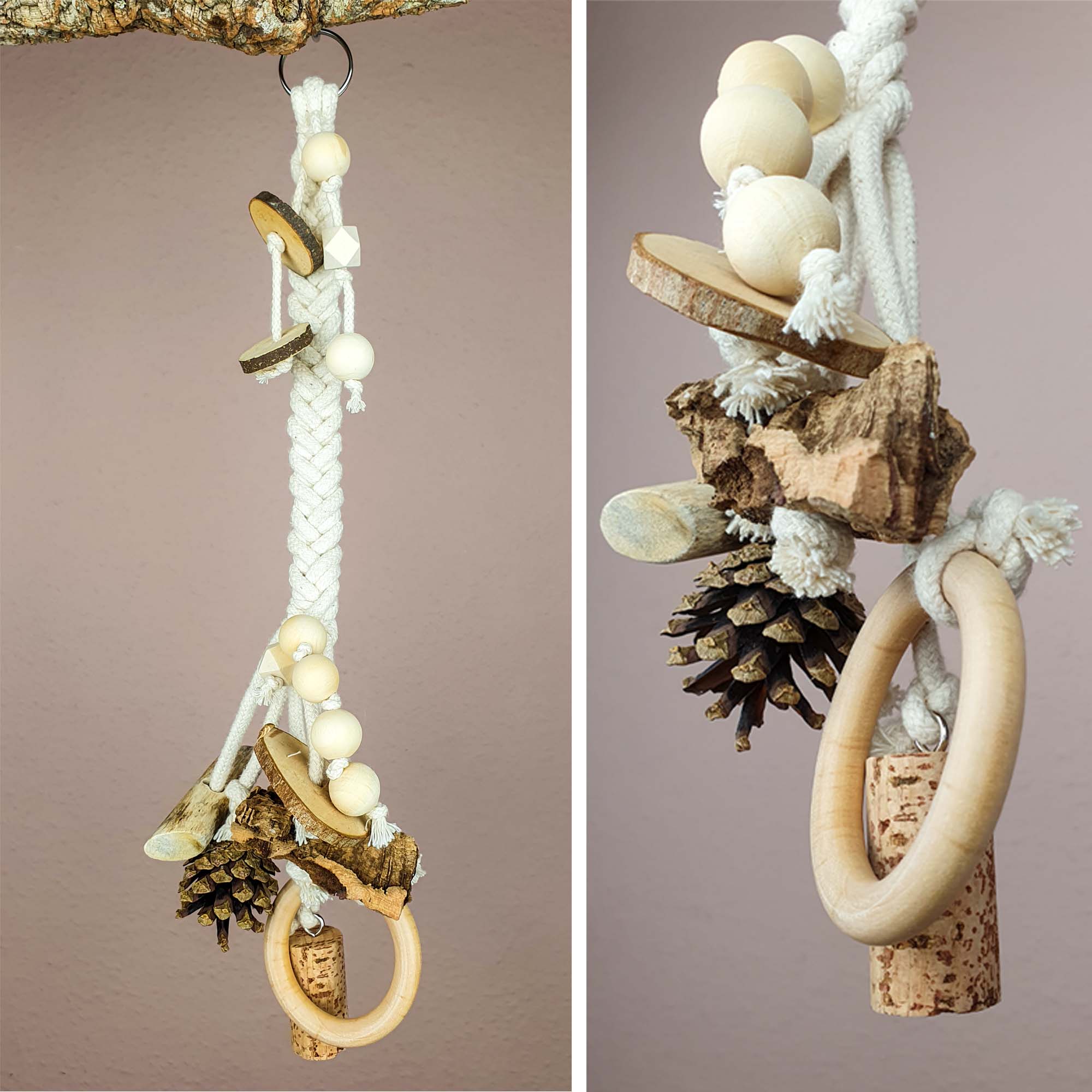 Deko aus Kork-Eiche und Natur-Holz